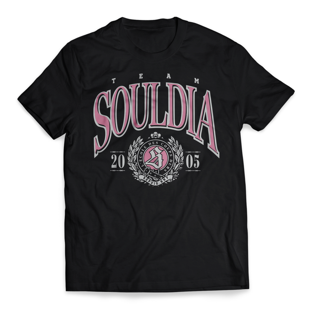 T-shirt Team Souldia College - Noir