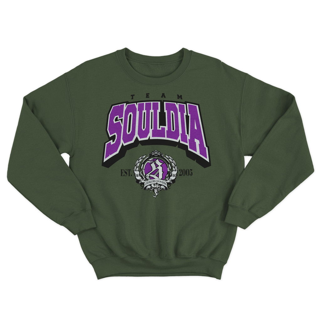 Crewneck Team Souldia College - Vert