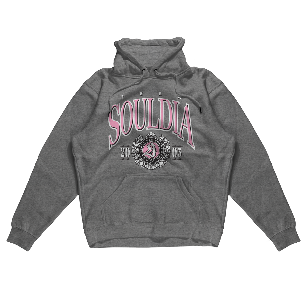 Hoodie Team Souldia College - Gris