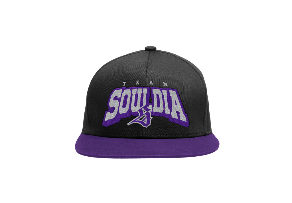 Casquette Team Souldia - Noir/Mauve