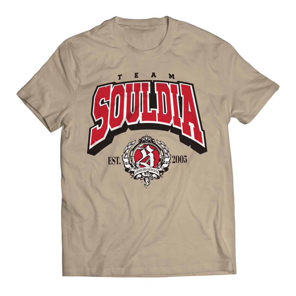 T-shirt Team Souldia College - Beige
