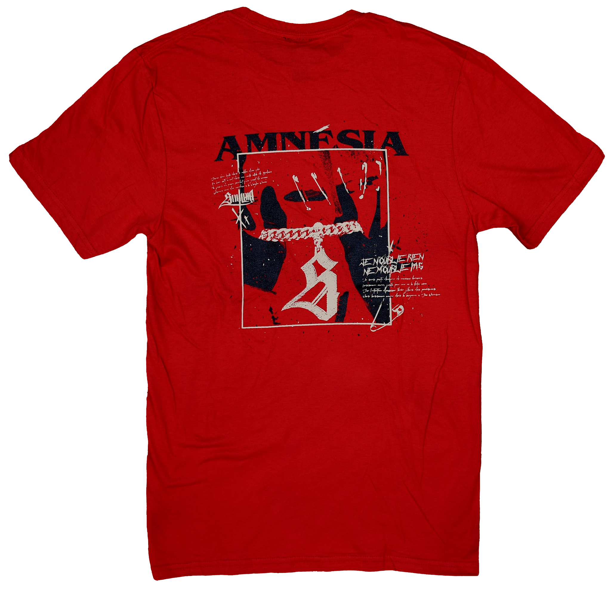 T-shirt Amnésia (rouge)